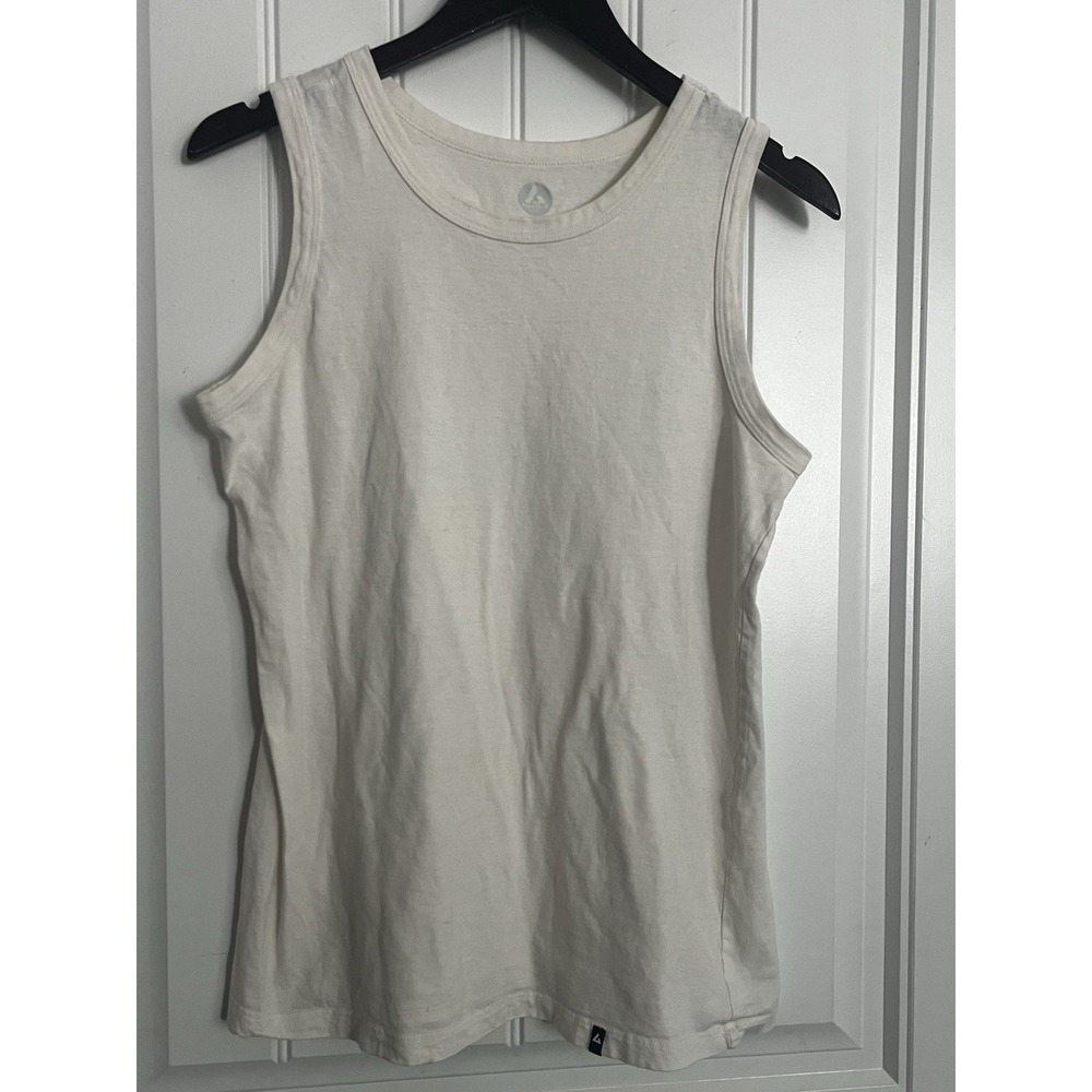 American Giant Tank Top Womens Small White Cotton Sleeveless 640